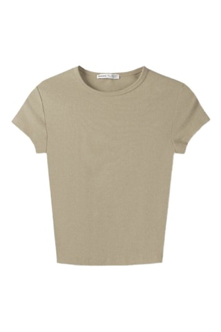 Top - Kaki melange