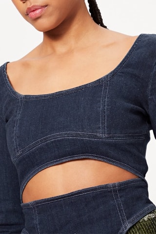 Top in jeans - Navy