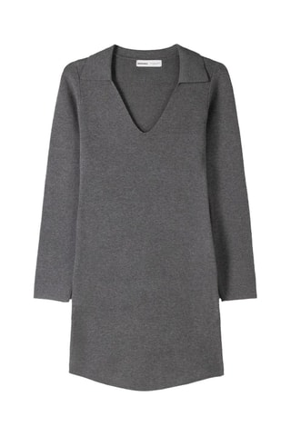 Abito taglio dritto - Grigio scuro melange