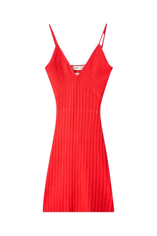 Abito corto senza maniche - Rosso