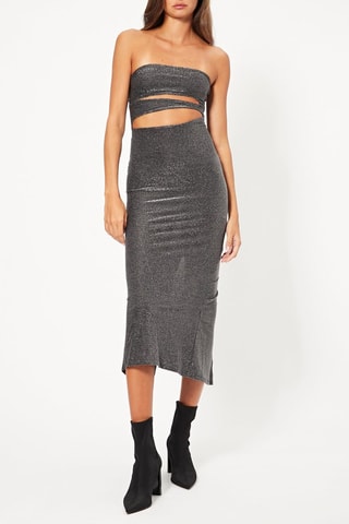 Abito bustier - Grigio