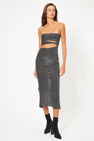 Abito bustier - Grigio
