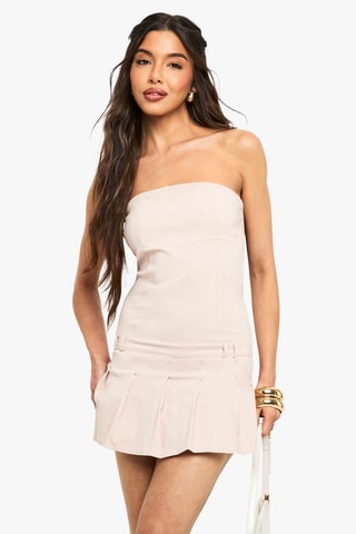 Abito bustier - Beige