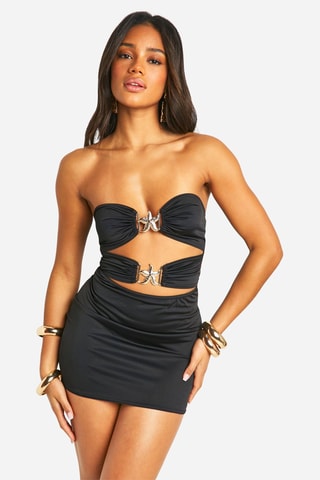 Abito bustier - Nero