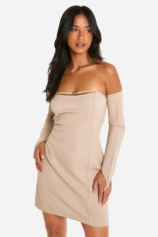 Abito bustier - Beige