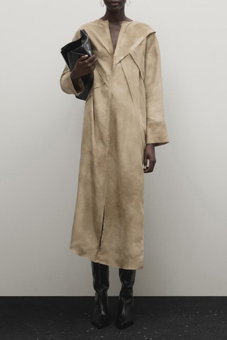 Abito lungo in seta - Beige