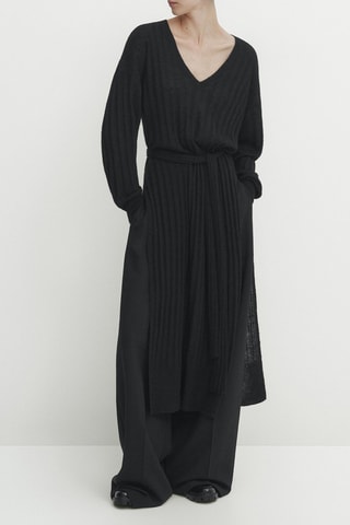 Maglia in lana e alpaca - Nero
