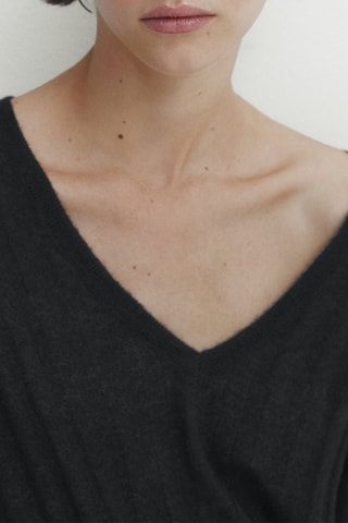 Maglia in lana e alpaca - Nero