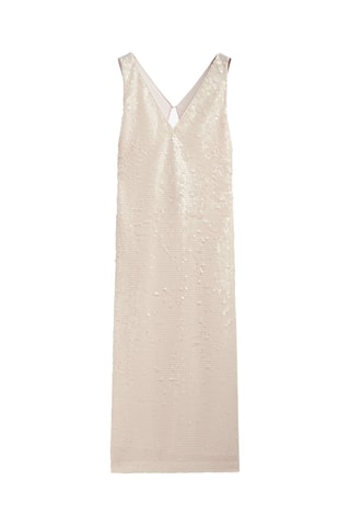 Vestito di paillettes - Studio - Ecrù