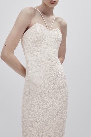Vestito a corsetto strutturato con spalline Studio  - Beige