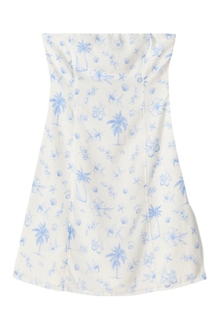 Abito bustier - Bianco