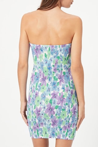 Abito bustier - Blu e viola