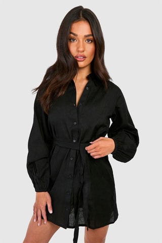 Abito a camicia - Nero