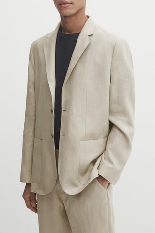 Giacca in lino - Beige