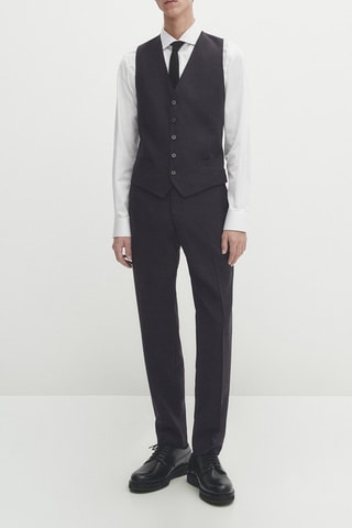 Gilet da completo in lana - Nero