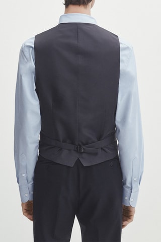 Gilet da completo in lana - Navy