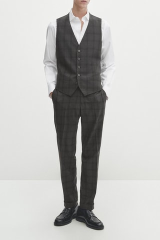 Gilet da completo in lana - Grigio
