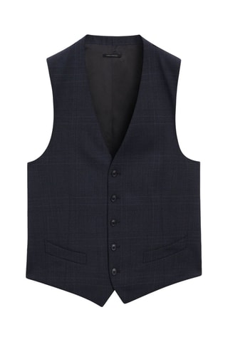 Gilet da completo in lana - Navy