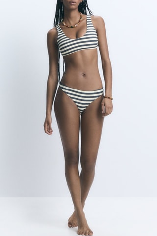 Slip bikini - Bianco e antracite