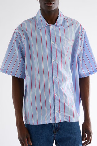 Camicia boxy - Celeste