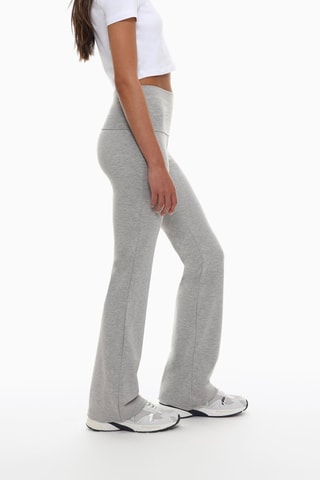 Leggings a vita alta - Grigio chiaro melange