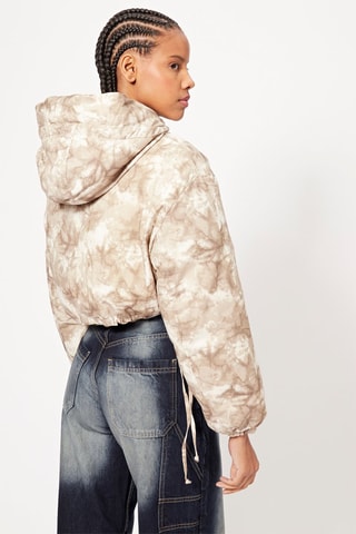 Piumino tie and dye - Ecrù e beige