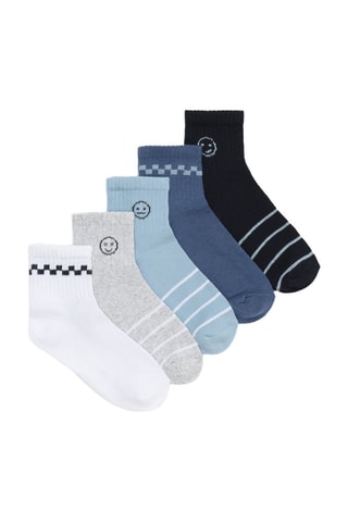 5 paia di calze - Bianco e nero
