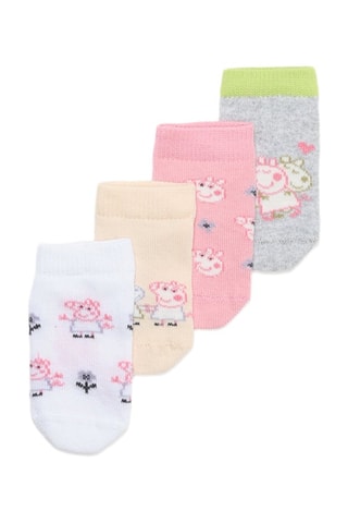 5 paia di calze Peppa Pig - Bianco e grigio chiaro melange