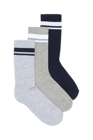3 paia di calze - Navy e grigio