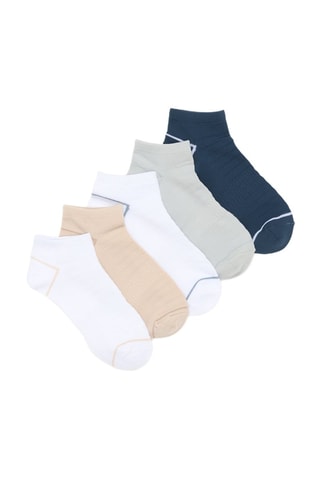 5 paires de chaussettes - Blanc et beige