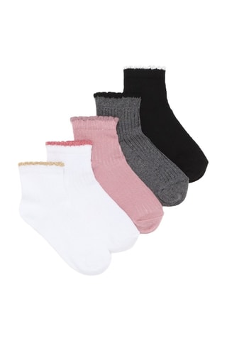5 paia di calze - Bianco e nero