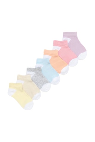 7 paia di calze - Giallo e beige