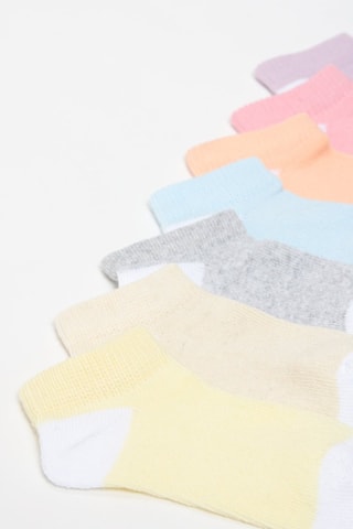 7 paia di calze - Giallo e beige