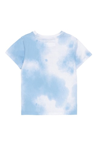 T-shirt tie and dye - Celeste e bianco