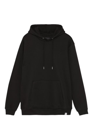 Felpa con cappuccio - Nero