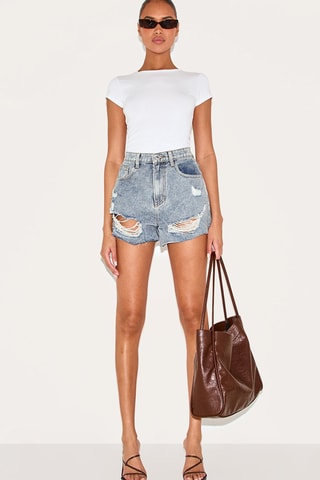 Shorts in jeans - Azzurro