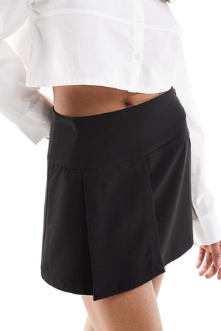 Gonna shorts a vita alta - Nero
