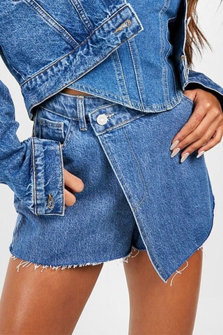 Gonna shorts in jeans - Blu