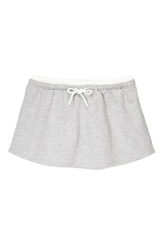Minigonna - Grigio chiaro melange