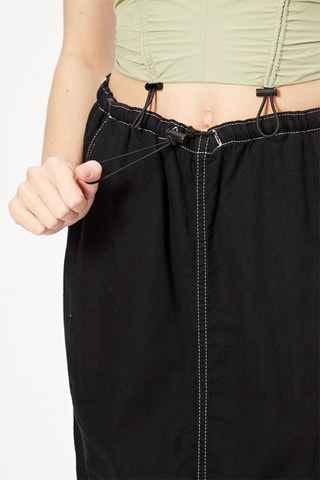 Gonna midi in jeans - Nero