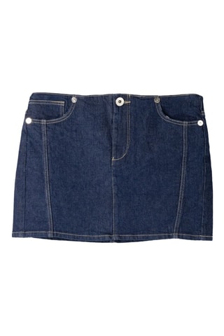 Gonna midi in jeans - Blu