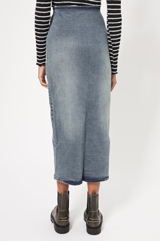 Gonna midi in jeans - Blu scuro