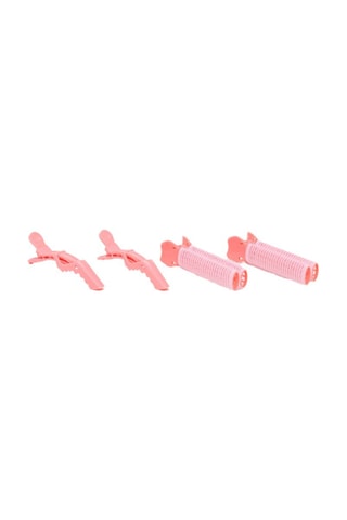 4 mollette per capelli - Rosa