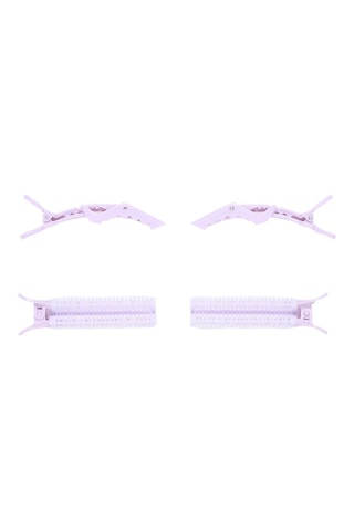 4 mollette per capelli - Malva