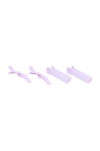 4 mollette per capelli - Malva