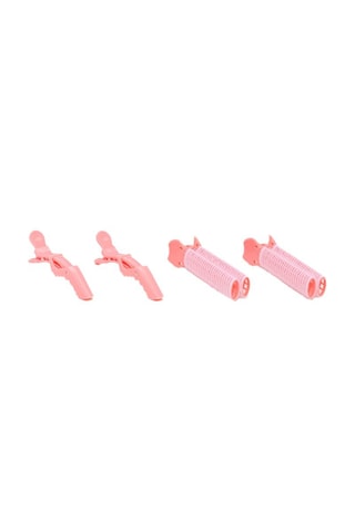 4 mollette per capelli - Rosa