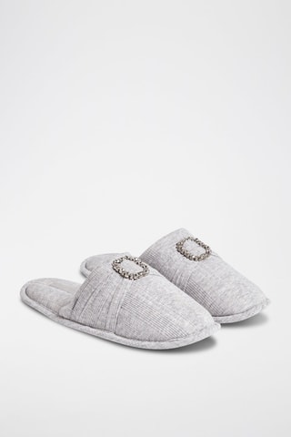 Pantoufles  - Essentiels Chic - Gris - Etam