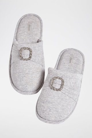 Pantoufles  - Essentiels Chic - Gris - Etam