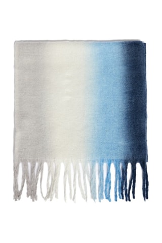 Écharpe dip and dye Jim - Cinzento e azul