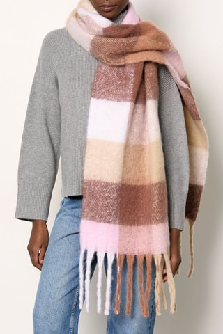 Echarpe Bertha - Beige et rose